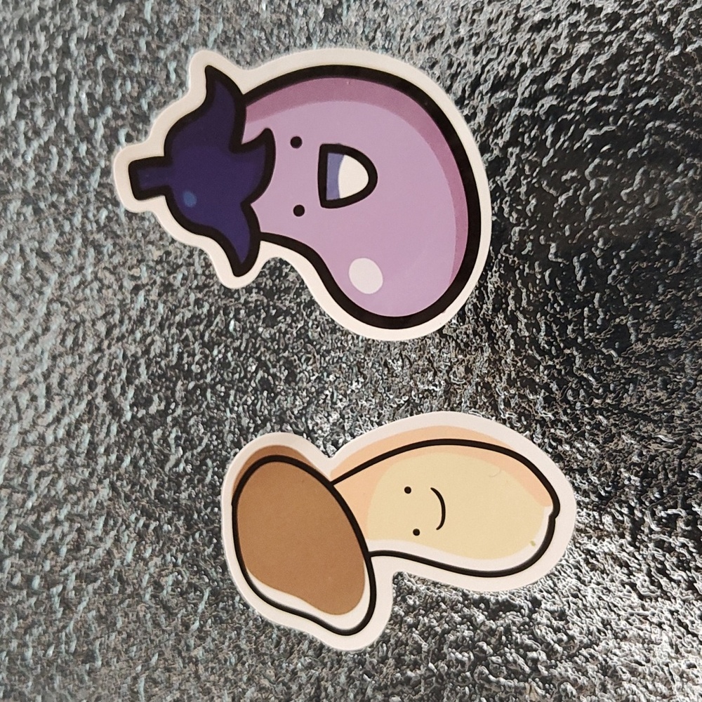 Stickers - Vegetable Pack - Set of 2 - Bag #9 - NWOT